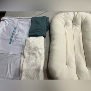 Snuggle me Organic Cozy Cream Baby Nest lounger
